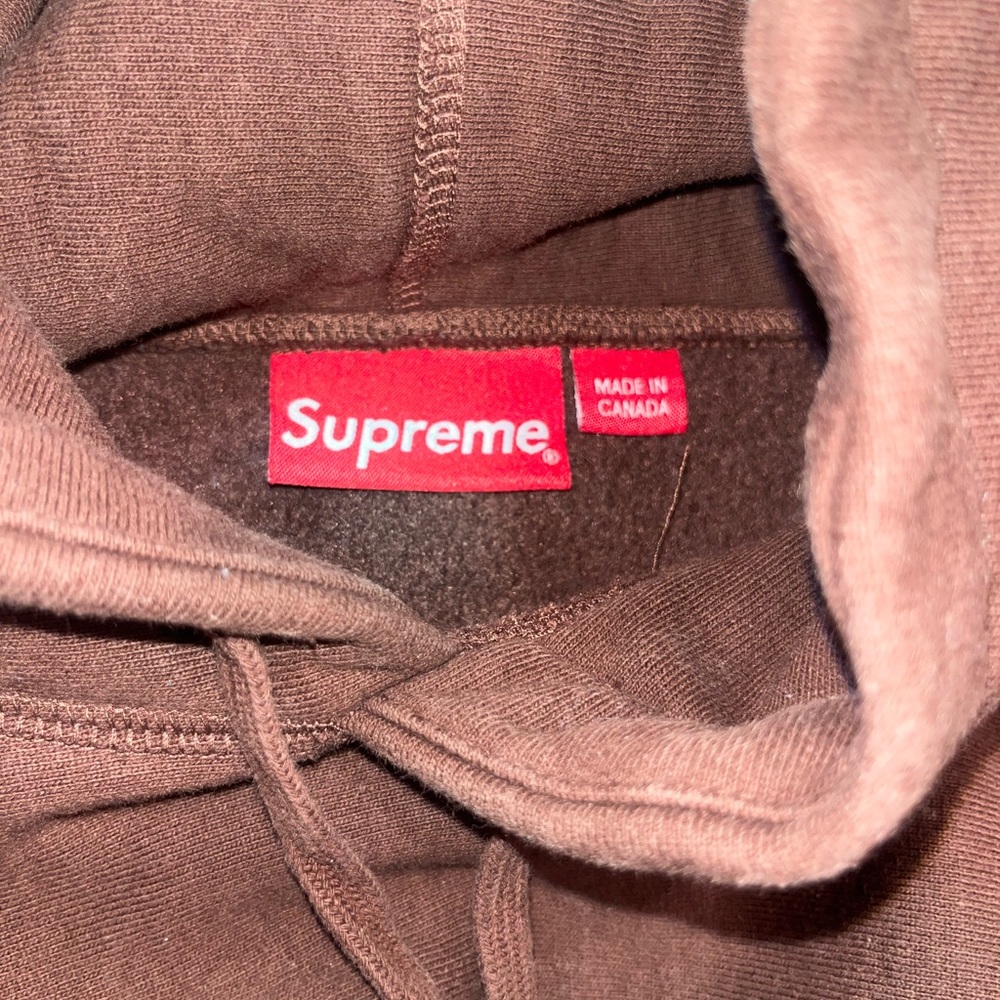 Supreme Men's capital Hoodie Sweatshirt Brown - Picture 3 of 6